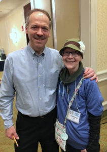 Cathy with Will Shortz