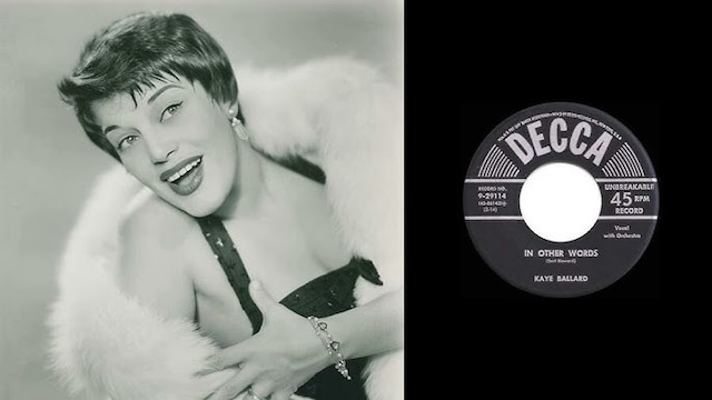 Kaye Ballard’s “In Other Words” on Decca Records released in 1954.